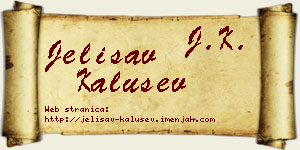 Jelisav Kalušev vizit kartica